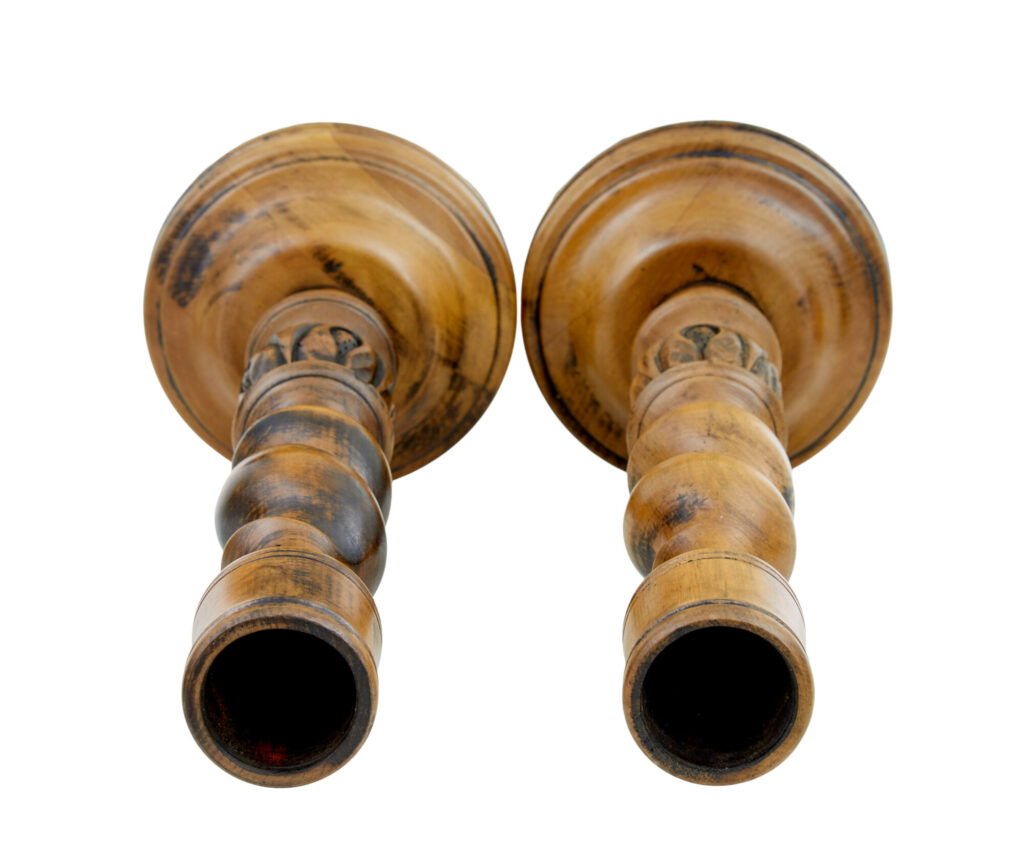 Pair of Large Early 20th Century Candlesticks — image 5
