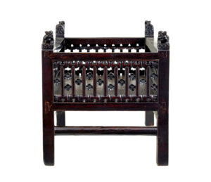 19th Century Chinese Lacquered Childs Bed — thumbnail 5