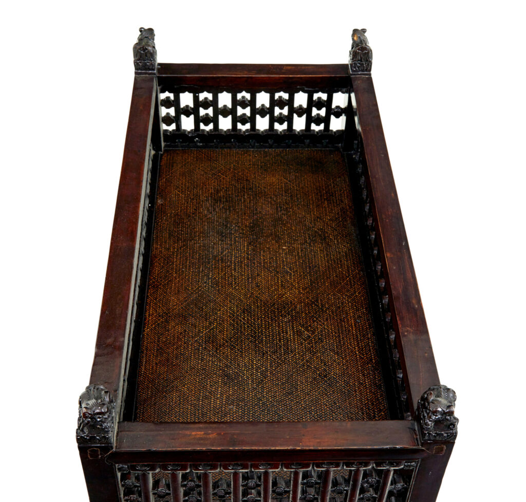 19th Century Chinese Lacquered Childs Bed — image 3