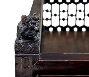 19th Century Chinese Lacquered Childs Bed — thumbnail 2