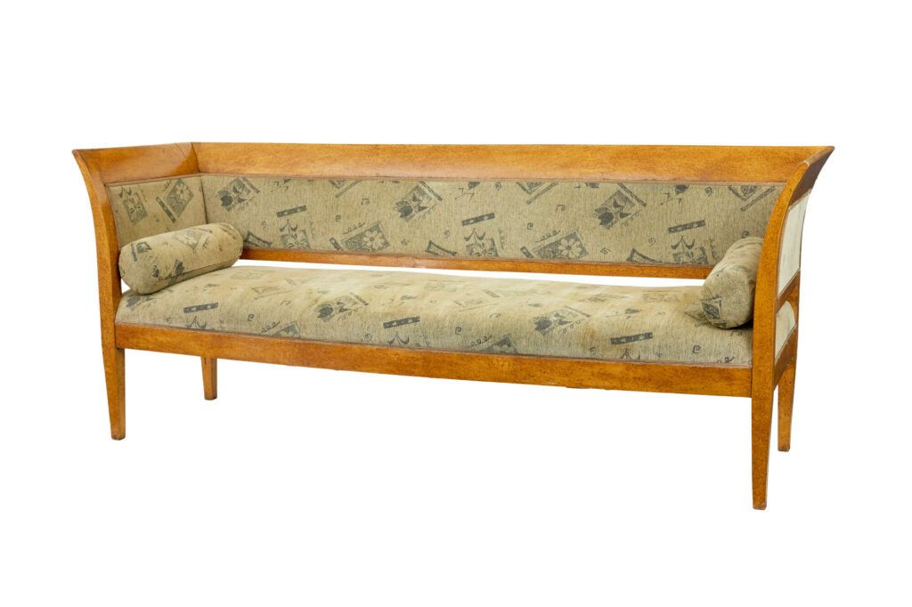 Swedish 19th Century 7 Piece Burr Birch Living Room Suite — image 8