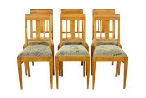 Swedish 19th Century 7 Piece Burr Birch Living Room Suite — thumbnail 14