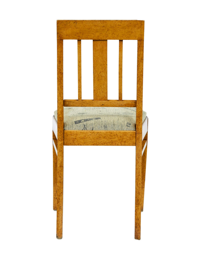 Swedish 19th Century 7 Piece Burr Birch Living Room Suite — image 11