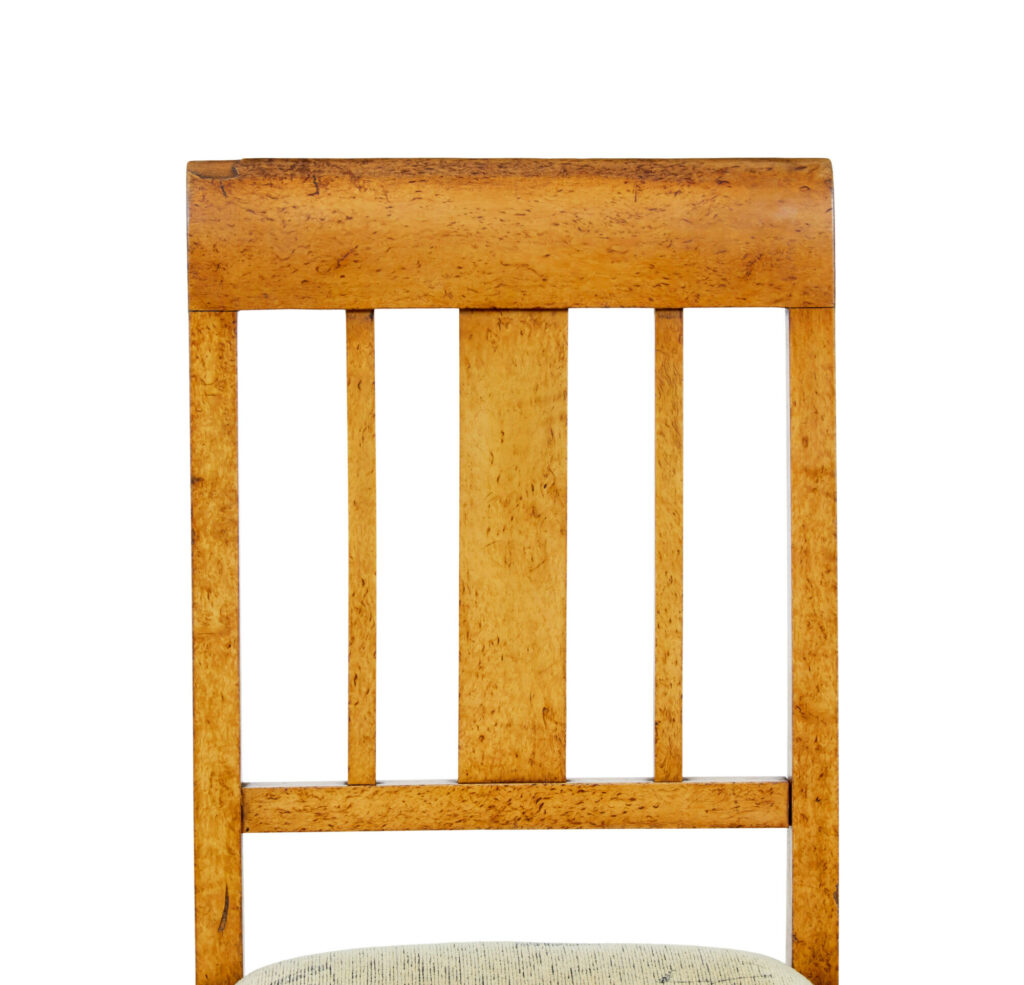 Swedish 19th Century 7 Piece Burr Birch Living Room Suite — image 10