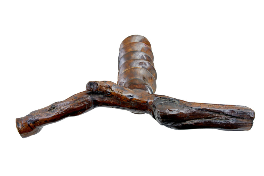 Rare 19th Century Decorative Carved Treen Corkscrew — image 6