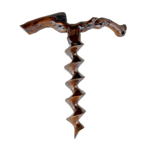 Rare 19th Century Decorative Carved Treen Corkscrew — thumbnail 3