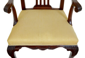 Pair of 19th Century Chippendale Design Mahogany Armchairs — thumbnail 7