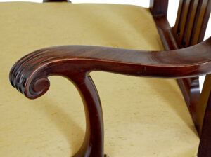 Pair of 19th Century Chippendale Design Mahogany Armchairs — thumbnail 5
