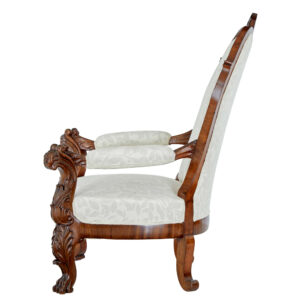 Mid 19th Century Carved Walnut Armchair — thumbnail 10