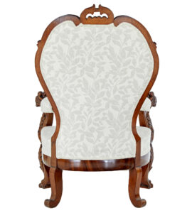 Mid 19th Century Carved Walnut Armchair — thumbnail 8