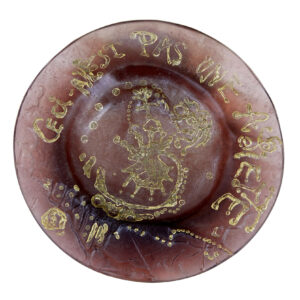 SALVADOR DALI CECI N’EST PAS UNE ASSIETTE ART PLATE