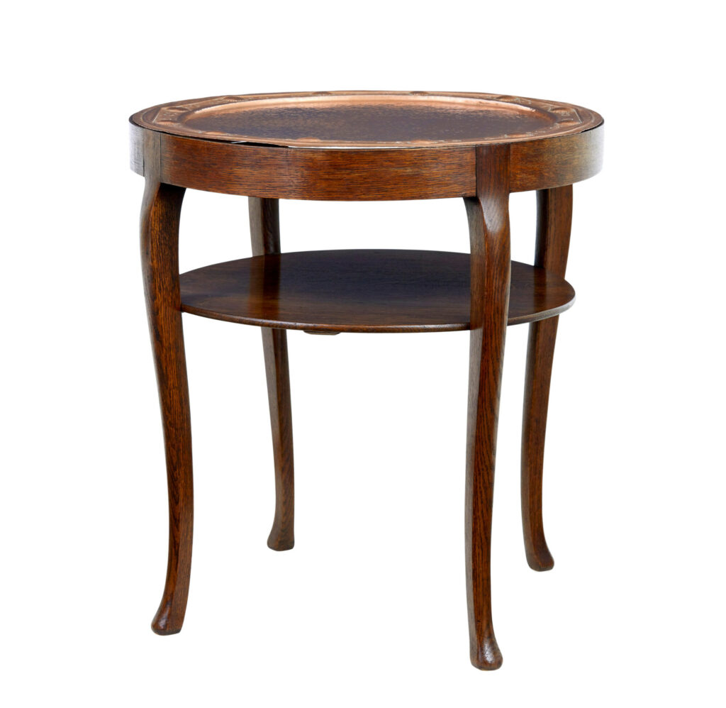 Late 19th Century Arts and Crafts Copper Tray Table