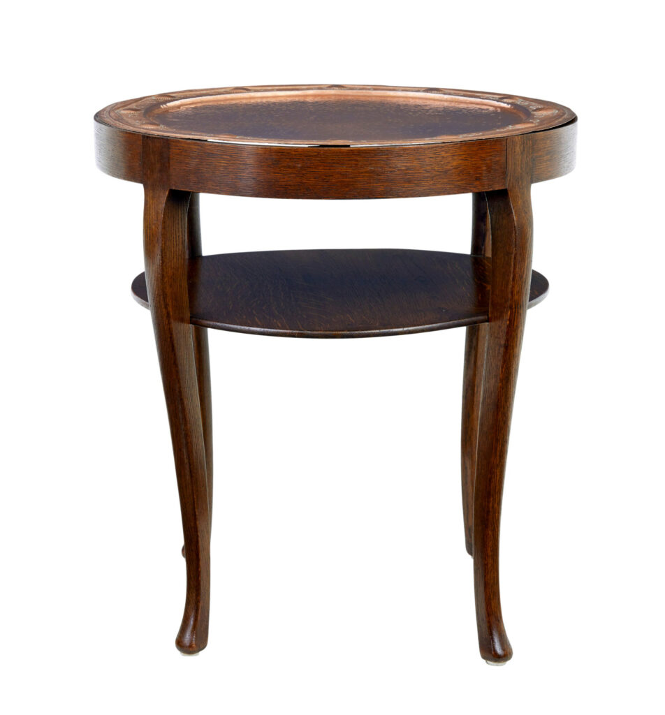 Late 19th Century Arts and Crafts Copper Tray Table — image 10
