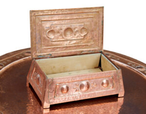 Late 19th Century Arts and Crafts Copper Tray Table — thumbnail 6