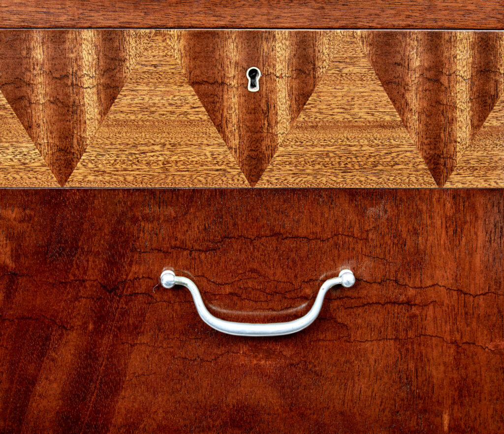 Mid 20th Century Scandinavian Inlaid Chest of Drawers — image 4