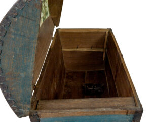 19th Century Swedish Hand Painted Dome Top Coffer — thumbnail 4
