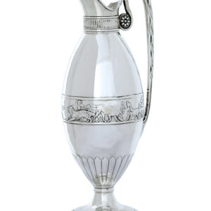 19TH CENTURY SILVER CLARET JUG BY FREDERICK ELKINGTON