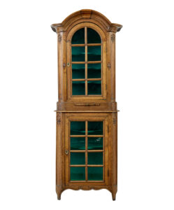 Mid 19th Century Glazed Carved Oak Liège Cabinet — thumbnail 10