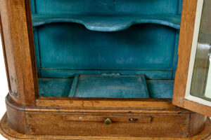 Mid 19th Century Glazed Carved Oak Liège Cabinet — thumbnail 4