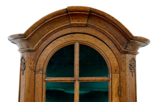 Mid 19th Century Glazed Carved Oak Liège Cabinet — thumbnail 3