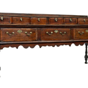 GEORGIAN 18TH CENTURY OAK DRESSER BASE AND SPICE DRAWERS