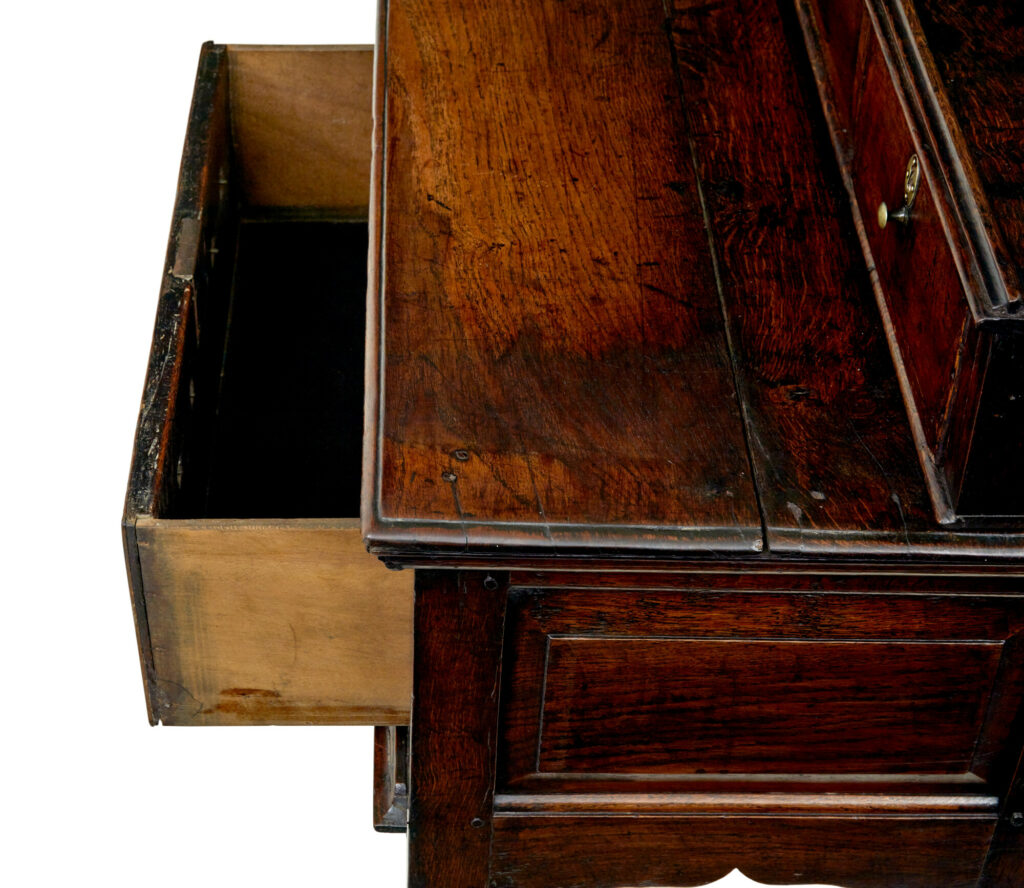 Georgian 18th Century Oak Dresser Base and Spice Drawers — image 7
