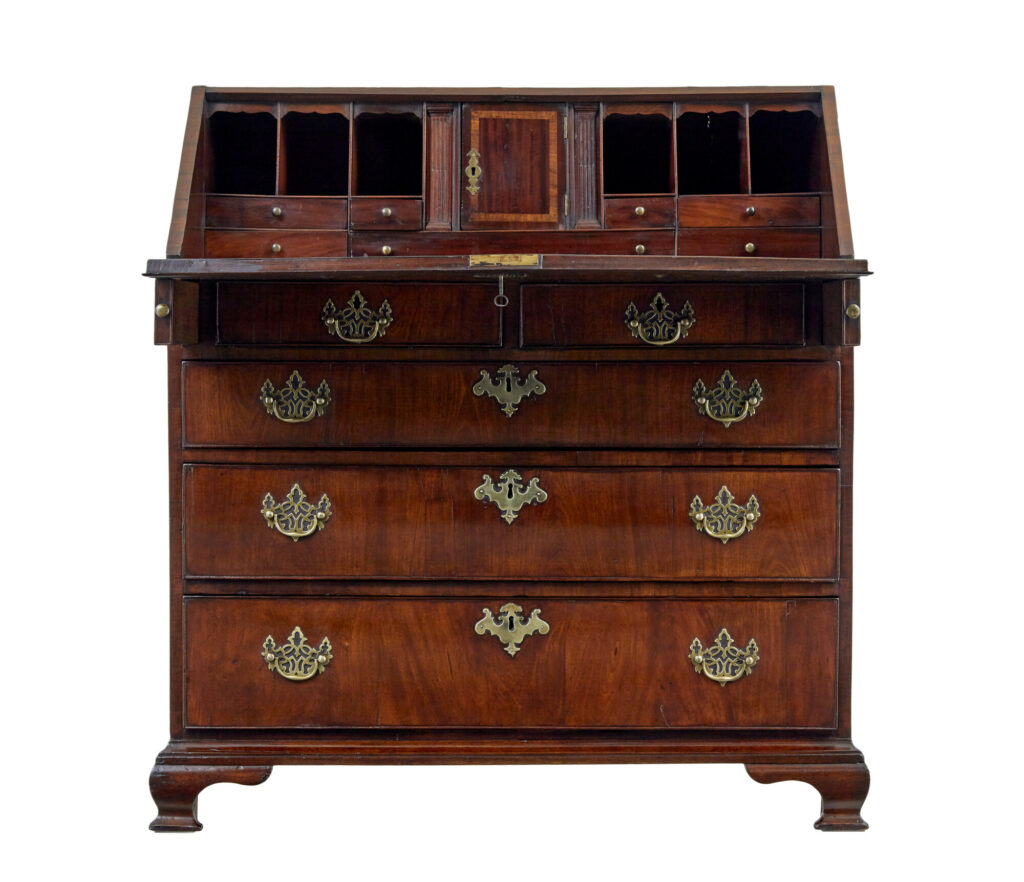 Late 18th Century Georgian Walnut Bureau — image 10