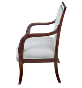 French 7 Piece 19th Century Empire Mahogany Salon Suite — thumbnail 9