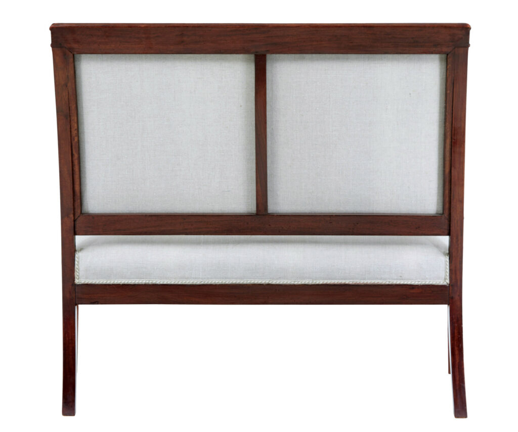 French 7 Piece 19th Century Empire Mahogany Salon Suite — image 8