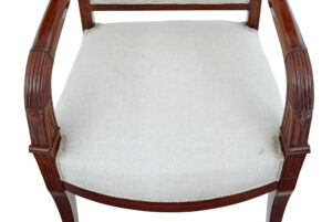 French 7 Piece 19th Century Empire Mahogany Salon Suite — thumbnail 2