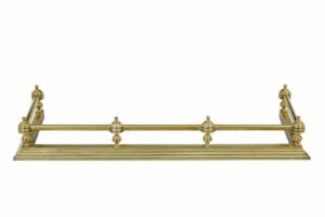 Early 20th Century Brass Fireside Fender — thumbnail 5