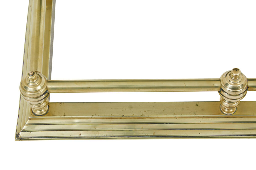 Early 20th Century Brass Fireside Fender — image 2