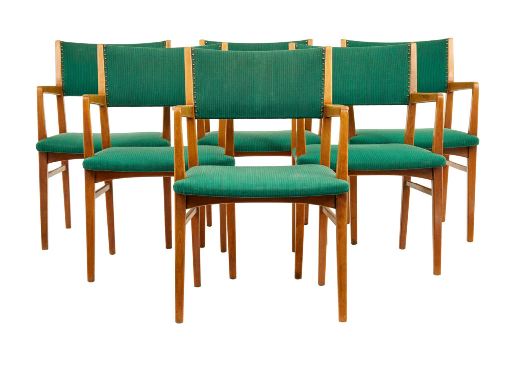 Set of 6 Mid 20th Century Scandinavian Armchairs — image 2