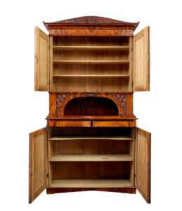 Empire Mid 19th Century Danish Flame Mahogany Cabinet — thumbnail 7
