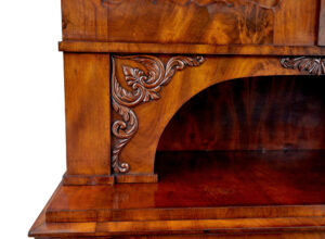 Empire Mid 19th Century Danish Flame Mahogany Cabinet — thumbnail 3