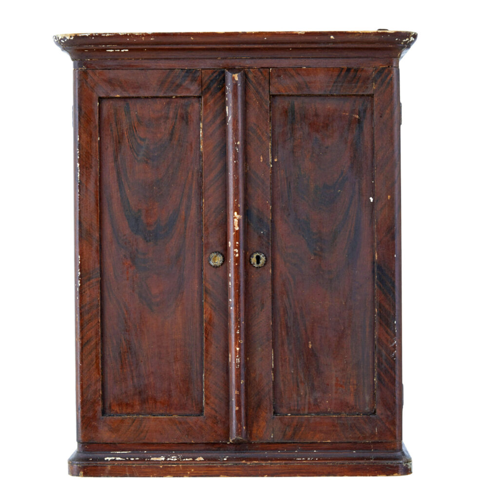 19th Century Scandinavian Painted Wall Cabinet — image 4