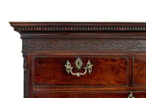 Early 19th Century Georgian Mahogany Secretaire Chest on Chest — thumbnail 4