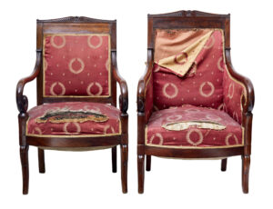 Set of 4 Mid 19th Century Danish Mahogany Armchairs — thumbnail 10