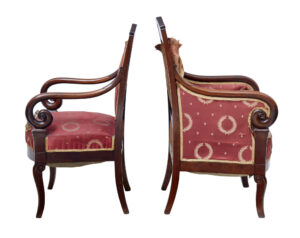 Set of 4 Mid 19th Century Danish Mahogany Armchairs — thumbnail 9