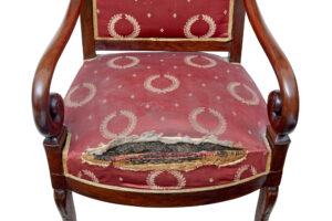 Set of 4 Mid 19th Century Danish Mahogany Armchairs — thumbnail 4