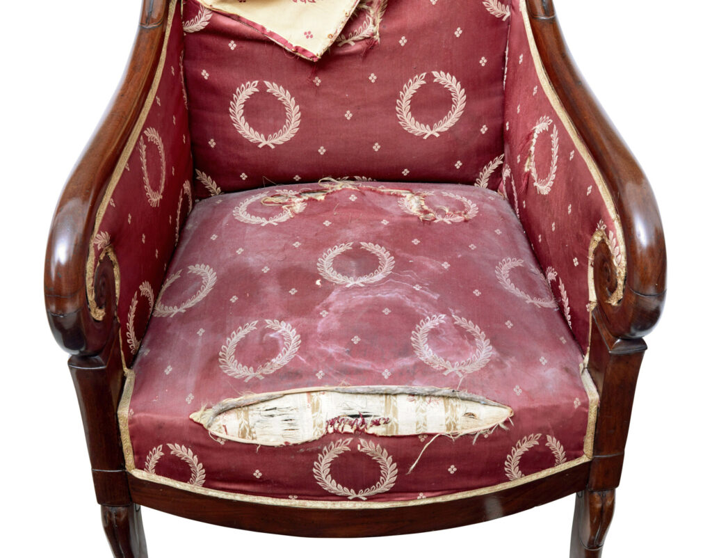 Set of 4 Mid 19th Century Danish Mahogany Armchairs — image 3