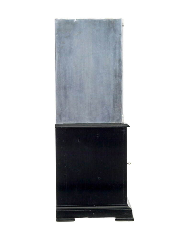 19th Century Danish Polished Steel Safe on Cabinet — image 4