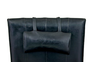 Mid 20th Century Scandinavian Teak Reclining Leather Armchair — thumbnail 8