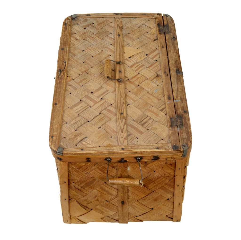 Swedish 19th Century Woven Pine Basket — image 8
