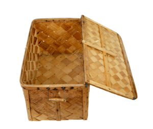Swedish 19th Century Woven Pine Basket — thumbnail 7