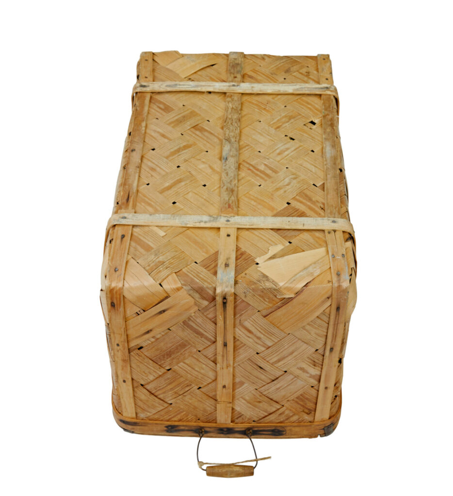 Swedish 19th Century Woven Pine Basket — image 6
