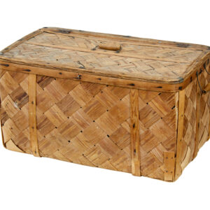 SWEDISH 19TH CENTURY WOVEN PINE BASKET