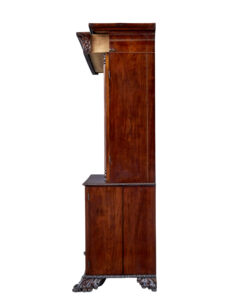 Mid 19th Century Carved Mahogany Danish Bookcase — thumbnail 8