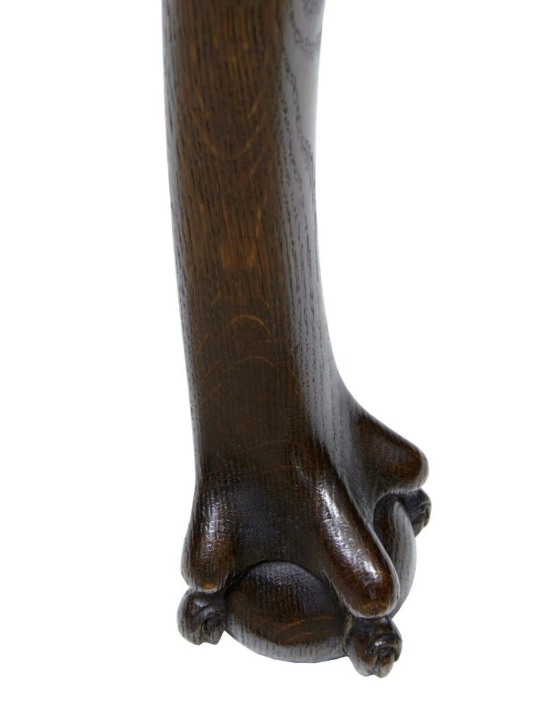 19th Century Oak Chippendale Influenced Onyx Top Table — image 5