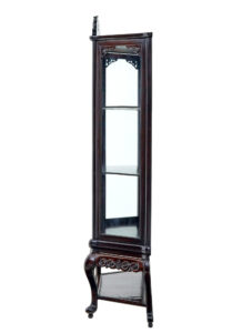 19th Century Chinese Carved Hardwood Glazed Display Cabinet — thumbnail 6